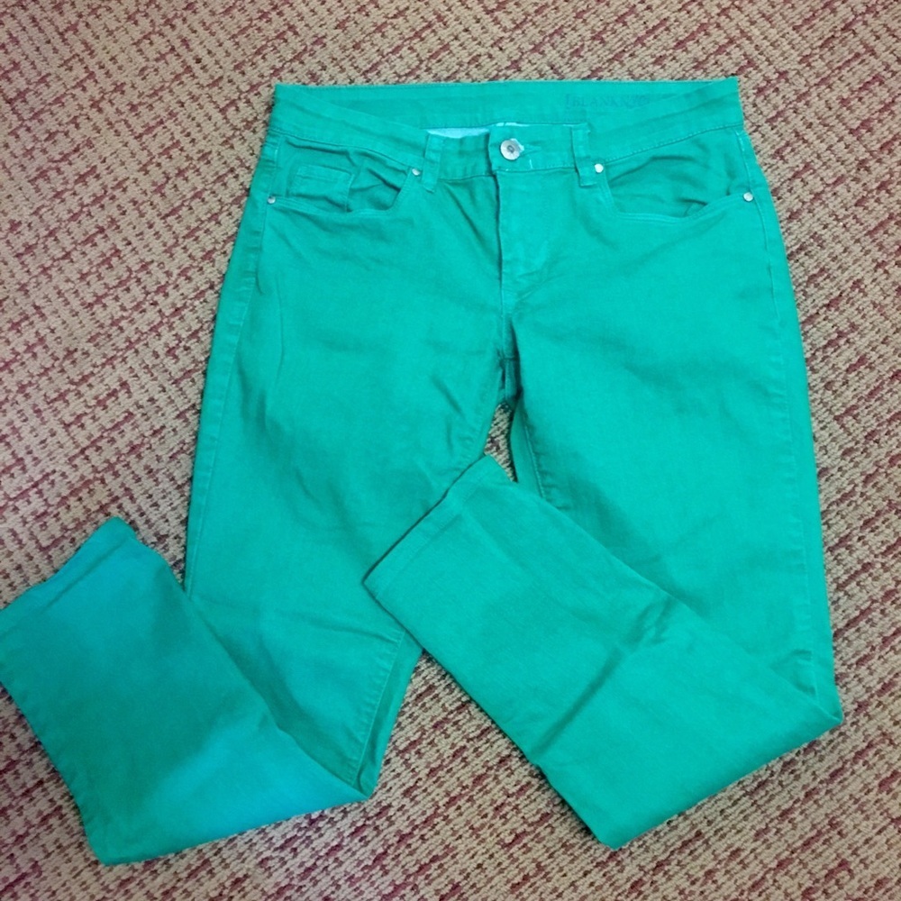 Blank NYC green skinny jeans - Picture 1 of 4